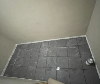 Tile Floor Reinstatement Before
