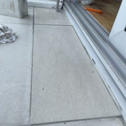 Cracked Balcony Tile Fix & Regrout